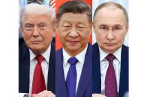 トランプ米大統領によるベネズエラ攻撃はいよいよ危険水域に突入している（時事通信フォト、中央・右はEPA＝時事）