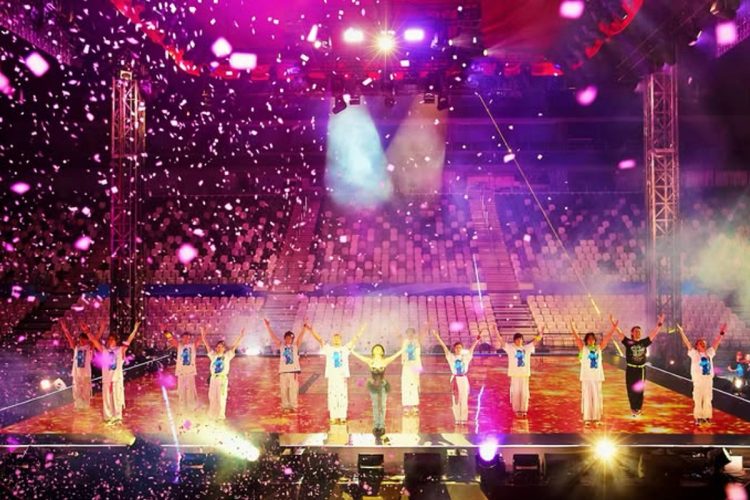 無観客でパフォーマンスをおこなった(Instagramより)