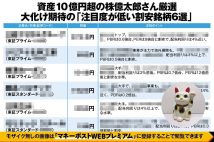 《資産10億円超の株億太郎さんが狙いを定める“注目度が低い割安銘柄”6選》ブームのAI関連よりも期待できる「株価どん底の化学セクター」に“大化け株候補”が続々