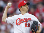 薮田の昨シーズンの登板数は9試合(時事通信フォト)