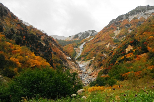 後立山連峰の紅葉